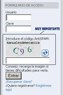 Formulario de acceso Formulario de acceso