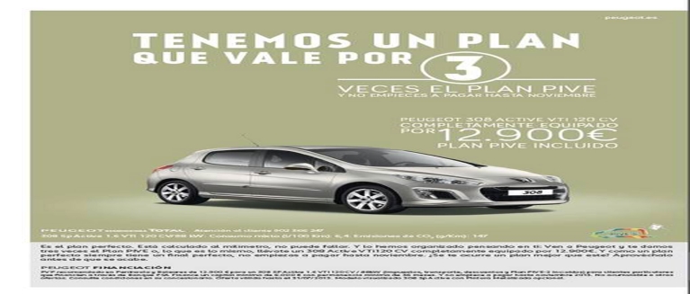 Peugeot multiplies your Pive Plan by 3