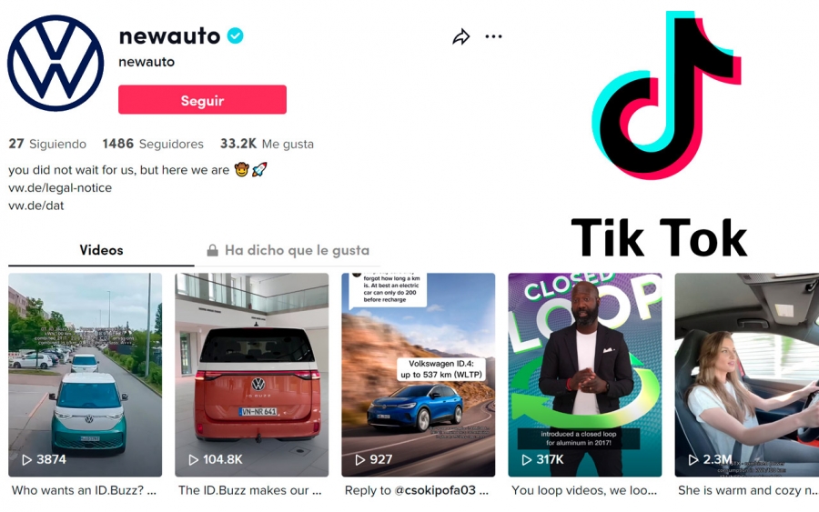 Volkswagen se une a la fiebre de TikTok