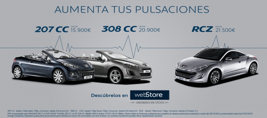 Peugeot relanza su campaña de descuentos "aumenta tus pulsaciones"