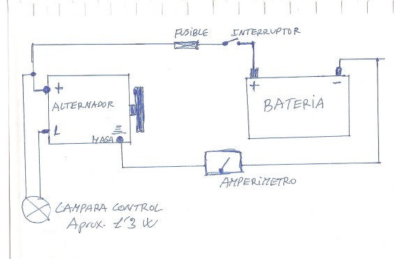 Como conectar un alternador p. cargar una bateria - Foros ... ford 600 12v wiring diagram 